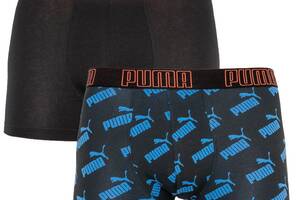 Трусы-боксеры Puma Big Logo AOP Boxer 2-pack M black/blue 501012001-030