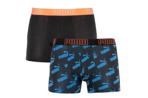 Трусы-боксеры Puma Big Logo AOP Boxer L 2 пары black/blue (501012001-030)