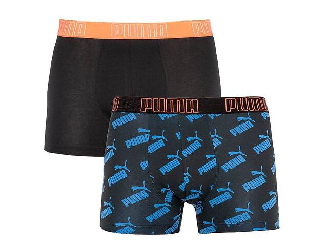 Трусы-боксеры Puma Big Logo AOP Boxer M 2 пары black/blue (501012001-030)