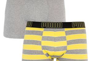 Трусы-боксеры Puma Bold Stripe Boxer 2-pack L gray/white 501001001-020