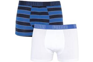 Трусы-боксеры Puma Bold Stripe Boxer 2-pack M Синий/Черный/Белый 501001001-010