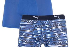 Трусы-боксеры Puma Logo AOP Boxer L 2 пары blue (501003001-010)