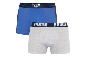 Трусы-боксеры Puma Statement Boxer 2-pack blue/gray — 501006001-010 М Синий/Серый