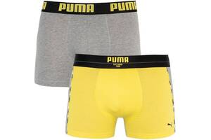 Трусы-боксеры Puma Statement Boxer XL 2 пары gray/yellow (501006001-020)