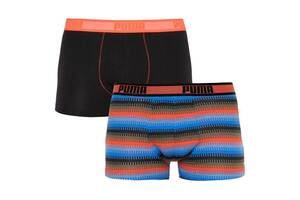 Трусы-боксеры Puma Worldhood Stripe Trunk L 2 пары black/red/blue (501004001-030)