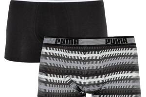 Трусы-боксеры Puma Worldhood Stripe Trunk M 2 пары black/gray/white (501004001-200)