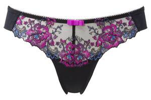 Трусы Gossard VIP Floral Attraction 15013 XS Black Purple (5053014551995)