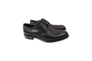 Туфли мужские Brooman Черные натуральная кожа 874-21DT 45