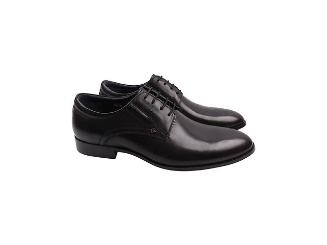 Туфлі чоловічі Brooman чорні натуральна шкіра 893-22DT 44