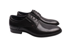 Туфлі чоловічі Brooman чорні натуральна шкіра 893-22DT 45
