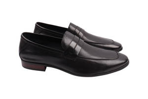 Туфлі чоловічі Brooman чорні натуральна шкіра 895-22DT 39