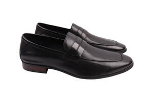 Туфлі чоловічі Brooman чорні натуральна шкіра 895-22DT 40