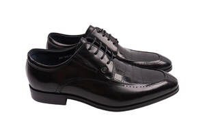 Туфлі чоловічі Brooman чорні натуральна шкіра 897-22DT 39