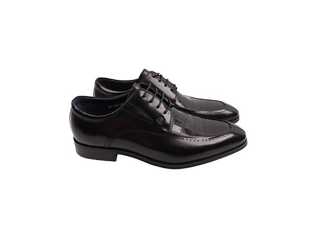 Туфлі чоловічі Brooman чорні натуральна шкіра 897-22DT 39
