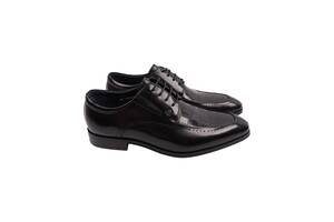 Туфлі чоловічі Brooman чорні натуральна шкіра 897-22DT 45