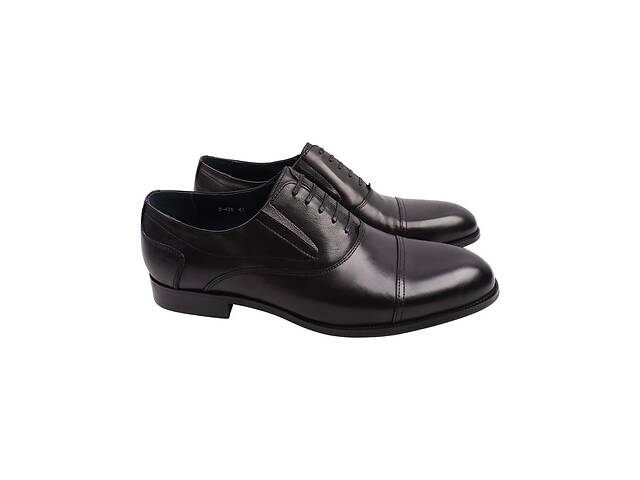 Туфлі чоловічі Brooman чорні натуральна шкіра 898-22DT 42