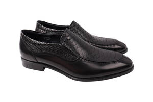 Туфлі чоловічі Lido Marinozi Чорні натуральна шкіра 242-21DT 45