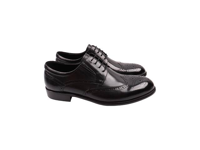 Туфлі чоловічі Lido Marinozi чорні натуральна шкіра 288-22DT 43