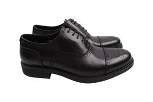 Туфлі чоловічі Roberto Paulo чорні натуральна шкіра 637-22DT 43