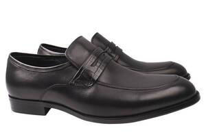 Туфлі чоловічі з натуральної шкіри чорний Brooman 866-21/22DT 40