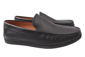 Туфлі чоловічі з натуральної шкіри на низькому ходу колір Чорний Emillio Landini 33-21DTC 39