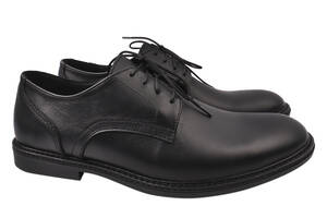 Туфли мужские из натуральной кожи, на низком ходу, на шнуровке черный Van Kristi 58-9/22DTC 41