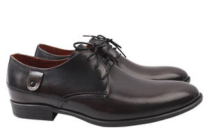 Туфлі чоловічі з натуральної шкіри на низькому ходу на шнурівці колір Кабір Vadrus 261-20/21DT 43