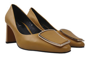 Туфлі на підборах жіночі Big Rope натуральна шкіра колір Жовтий 12-20 DT 36