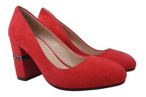 Туфлі на підборах жіночі Liici еко замш колір Червоний 10-9DT 37
