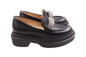 Туфли женские Aquamarin черные натуральная кожа 2278-23DTC 40