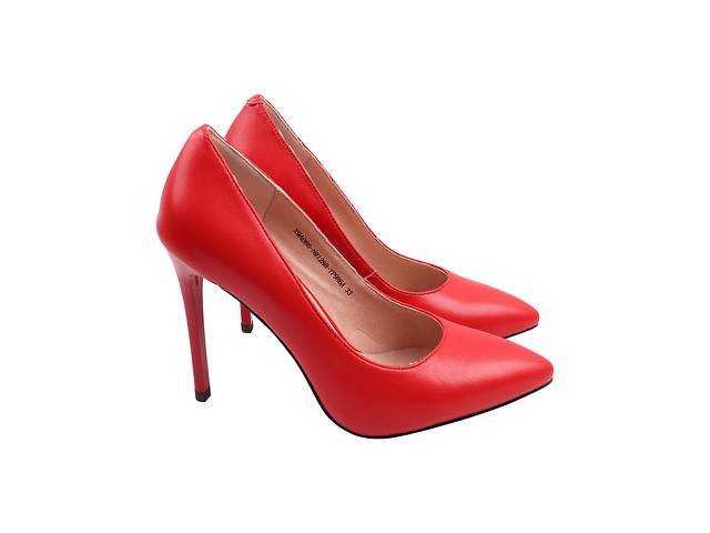 Туфлі жіночі Erisses червоні натуральна шкіра 967-22DT 34