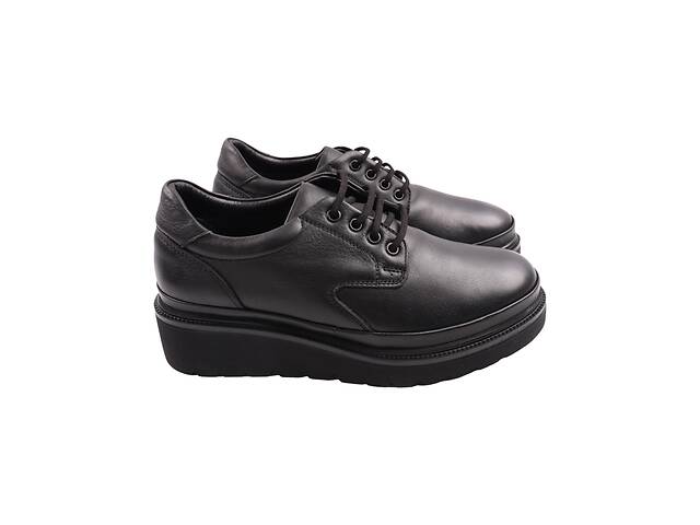 Туфли женские Euromoda черные натуральная кожа 511-22DTC 39