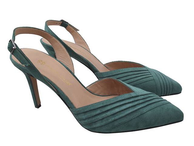 Туфлі жіночі Mario Muzi на каблуці Зелені 464-20LT 36