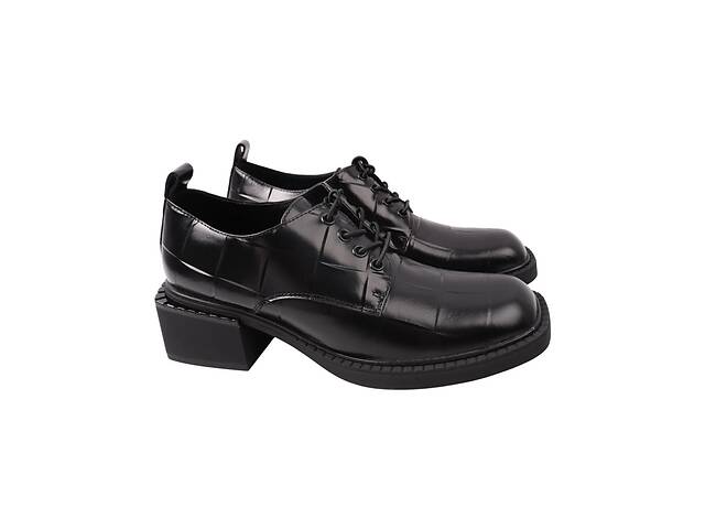 Туфли женские Oeego черные натуральная кожа 83-21DTC 36