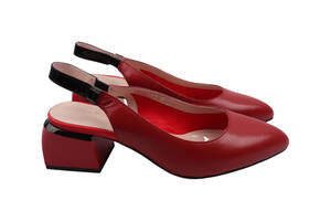 Туфлі жіночі Polann Червоні натуральна шкіра 201-22LT 36