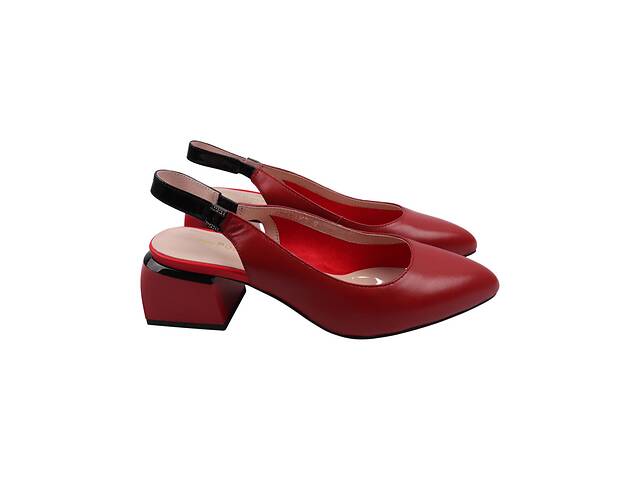 Туфлі жіночі Polann Червоні натуральна шкіра 201-22LT 37