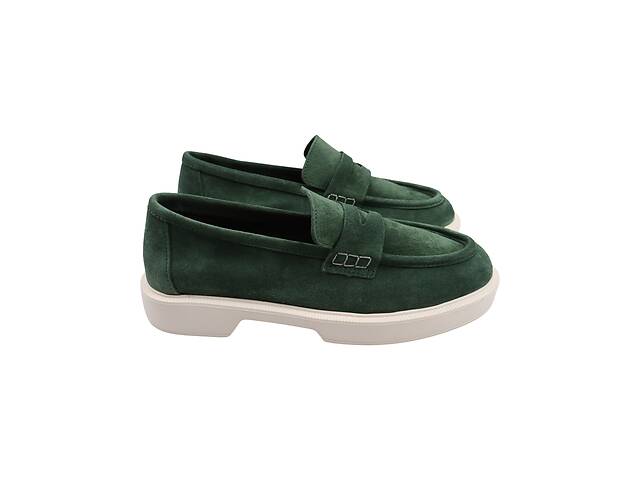 Туфлі жіночі Tucino зелені натуральна замша 607-23DTC 38