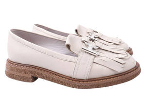 Туфлі жіночі з натуральної шкіри на низькому ходу Бежеві Aquamarin 1931-21DTC 39