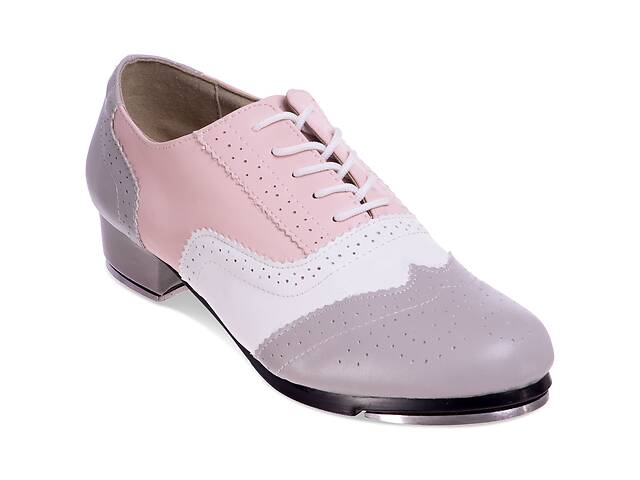 Туфли для степа и чечетки Zelart DN-3684 34 Серо-розовый (06363071)