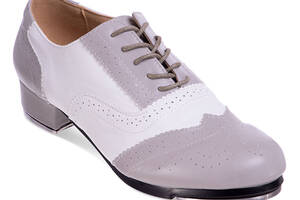 Туфли для степа и чечетки Zelart DN-3685 35 Серо-белый (06363073)