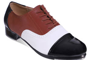 Туфли для степа и чечетки Zelart DN-3688 34 Черно-коричневый (06363078)