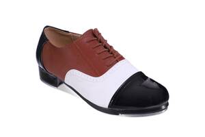 Туфли для степа и чечетки Zelart DN-3688 35 Черный-коричневый