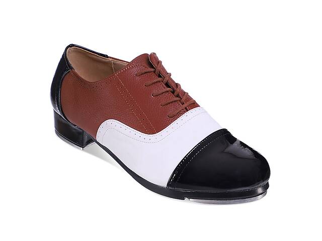 Туфли для степа и чечетки Zelart DN-3688 38 Черно-коричневый (06363078)
