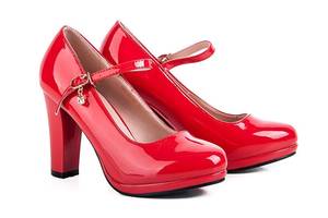 Туфлі червоні лакові
