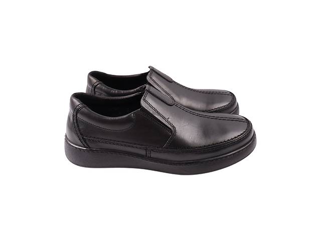 Туфли мужские Konors черные натуральная кожа 741-24DTC 45