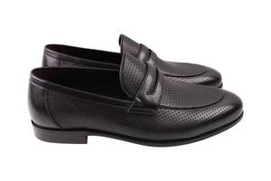 Туфли мужские Lido Marinozzi черные натуральная кожа 342-24LTP 40