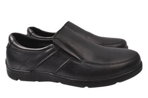 Туфли мужские из натуральной кожи черные Konors 540-21/24DTC 45