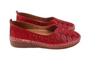Туфли женские Li Fexpert красные натуральная кожа 1552-24LTCP 36