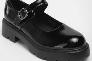 Туфли женские Mary Jane 342765 р.38 (24) Fashion Черный