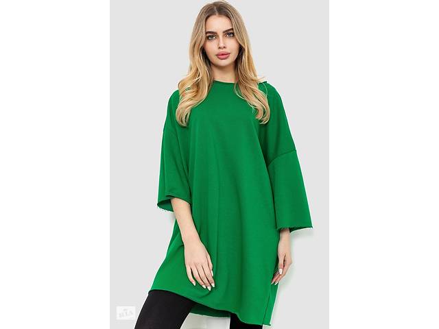 Туника однотонная Ager 102R362-1 6XL-7XL Зеленый